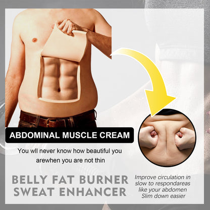 East Moon Abdominal Toning Cream, Toning And Strengthening Muscle Line Waistline Abs Firming And Shaping Massage Cream