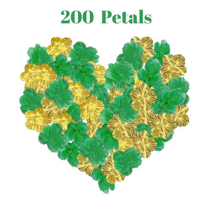 200 Pcs Artificial Silk Rose Petals For Graduation Black Green Red Purple Blue Golden Mix Color Fake Flowers Petals For Graduation Ceremony Wedding Party Anniversary Romantic Night Supplies