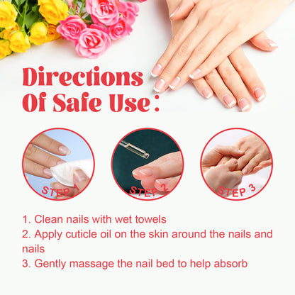 EELHOE Cuticle Oil, Manicure Bed Moisturizes And Brightens Nails Anti-Barb And Removes Dead Skin Fingeredge Oil