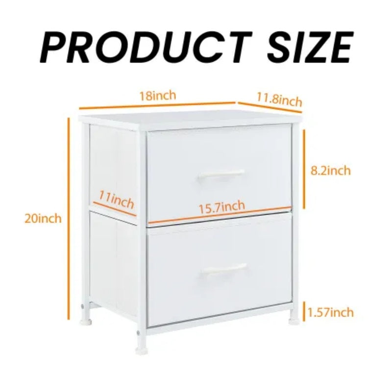 Living Room Cabinet Layers Set Of 2 Fabric Drawers Beside Nightstand Table