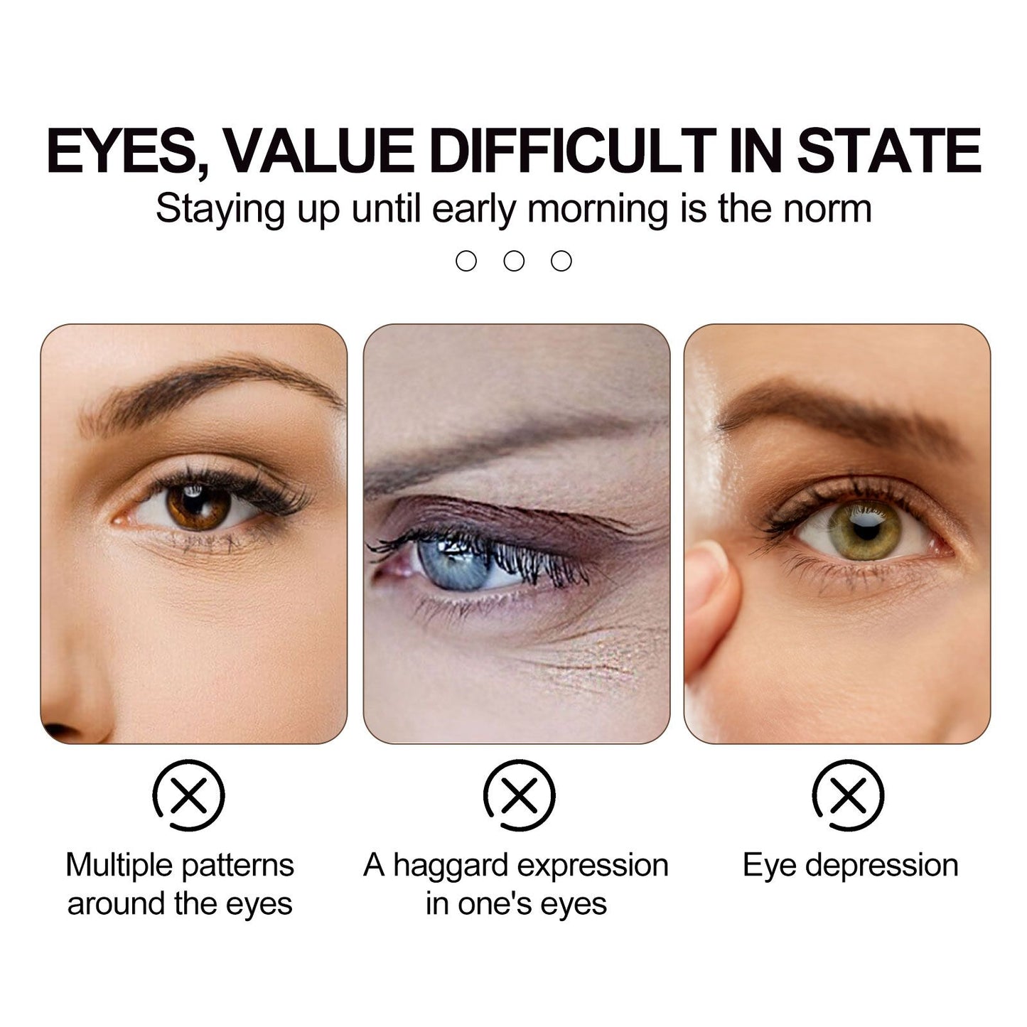 EELHOE Retinol Eye Cream Stick Helps To Reduce Fine Lines, Eye Bags, And Dark Circles While Providing Hydration And Moisturization To Firm The Skin Around The Eyes
