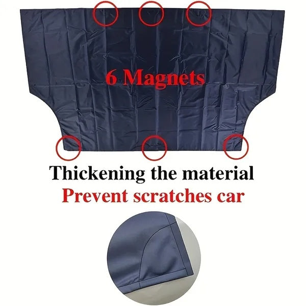 Magnetic Edges Windshield Snow Cover