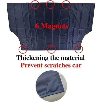 Magnetic Edges Windshield Snow Cover