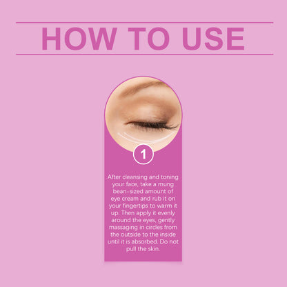 OUHOE Elastic Moisturizing Eye Cream, Nourishes, Moisturizes, Tights, Moistens, Locks And Protects The Elastic Skin Around The Eyes