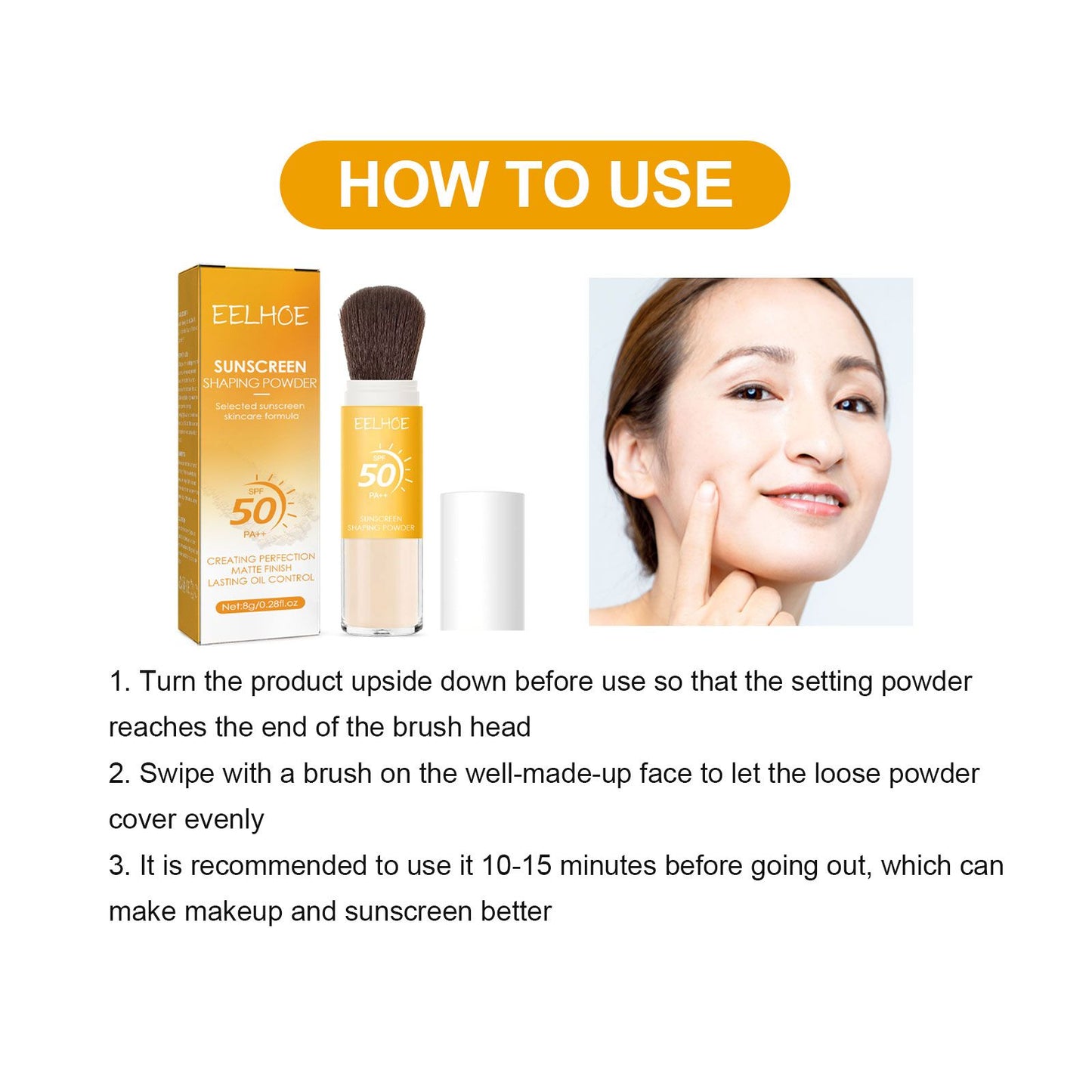 EELHOE Setting Powder For A Natural, Lightweight, Breathable Finish That Controls Oil And Provides Long-lasting, Smudge-proof Makeup