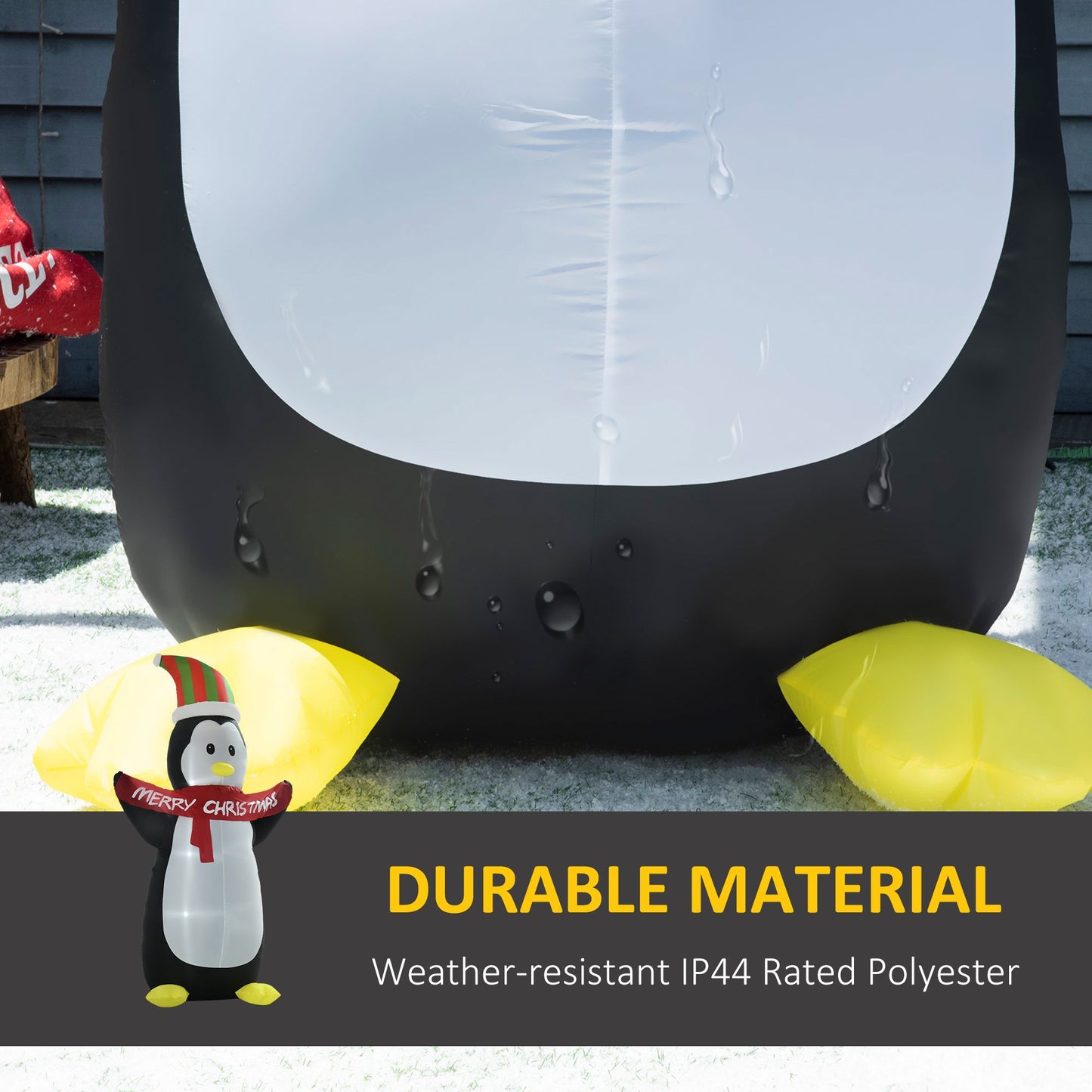 8' Christmas Inflatable Penguin LED Lights Indoor Outdoor Decoration
