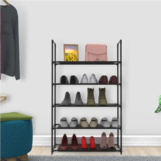Space-Saving Tall Shoe Storage 10-Tier Shoe Rack