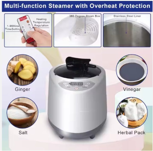 USA Warehouse Free Shipping Home Use Portable Sauna Tent With 2.6L Steamer Foldable Full-Body Sauna Portable Steam Sauna