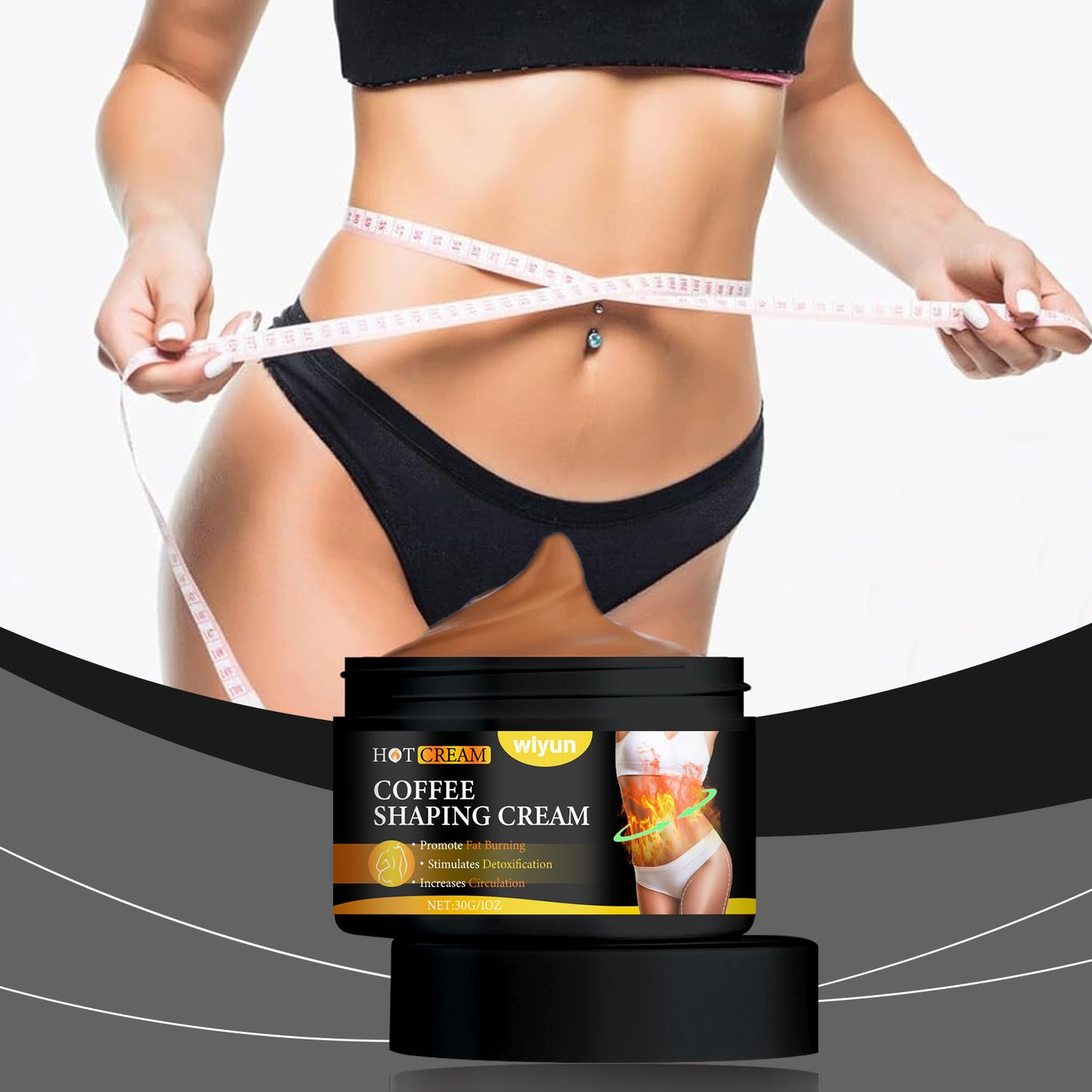 Wiyun Body Massage Cream Daily Gently Nourishes Body Skin Apply Massage Cream Gracefully, Lightly And Comfortably