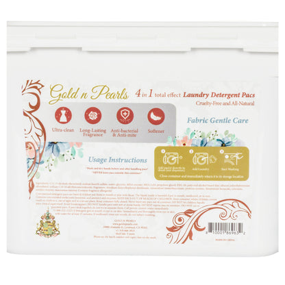 Gold n Pearls 4-in-1 Laundry Detergent Pods - Cherry Velvet (52 Pods)