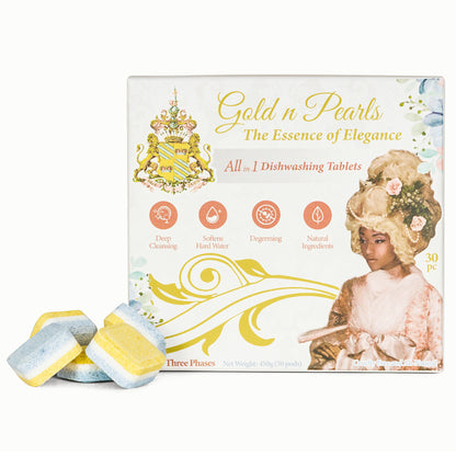 Gold n Pearls Layer Dishwashing Tablet - Individual Bag (30 Tablets)